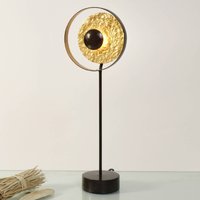Holländer Satellite table lamp, gold and brown, height 42 cm