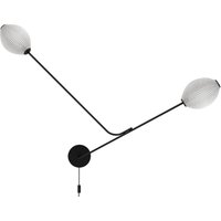 GUBI wall light Satellite 2-bulb cream white