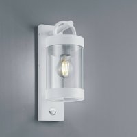 Trio Lighting Utomhusvägglampa Sambesi, rörelsesensor, vit