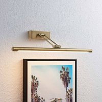 Lucande Dimitrij LED picture light, brass, metal, 54cm