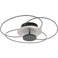 HighLight LED-taklampa Fiore, 2 700 K, svart/nickel