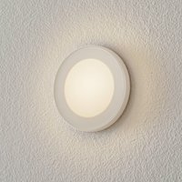 BEGA Accenta vägginbyggnad rund ring vit 160 lm