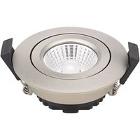 Sigor LED recessed ceiling spot Diled, Ø 8.5 cm, 6 W, 3,000 K, steel