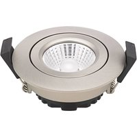 Sigor LED infälld takspot Diled, Ø 8,5 cm, 6 W, 3.000 K, stål