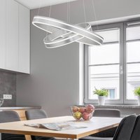 Q-Smart-Home Paul Neuhaus Q-VITO hanging lamp two-bulb steel