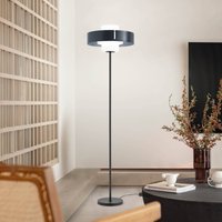 Fabas Luce Lampe sur pied Loto, noir, hauteur 170 cm, verre, variateur d'intensité au
