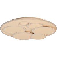 FISCHER & HONSEL Plafonnier LED Dots, couleur sable, Ø 50 cm, métal/acrylique, CCT