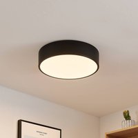 Lindby LED-taklampa Simera, Ø 30 cm, svart, vit