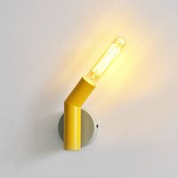 OSRAM vägglampa Decor Straw, 1 lampa, grå/gul, stål, E27