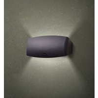 Fumagalli Utomhusvägglampa Abram svart/klar, 27 cm, R7S CCT, upp/ner