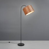 Reality Leuchten Golvlampa Pardina brunfläckig/svart Höjd 207 cm Metall