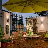 Calex utomhusvägglampa GU10 stål upp/ner 17 cm, antracit