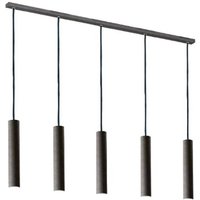 Argon Hänglampa Brenta, antracit, stål längd 110 cm 5 lampor