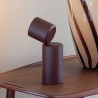 IT´S ABOUT ROMI IT'S ABOUT ROMI Lampe de table LED rechargeable Milan, rouge foncé, 19 cm