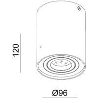 Deko-Light Bengala downlight, white, Ø 9.6 cm, rotatable and swivelling
