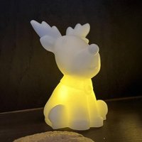 Sirius LED decorative figure Naja, white, height 14 cm, wax, battery operated