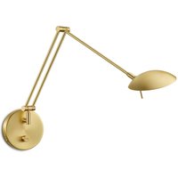 Knapstein Dimbar LED-vägglampa Ninja i matt mässing