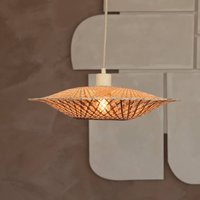 GOOD & MOJO hänglampa Madura, Ø 44 cm, natur/brun, bambu