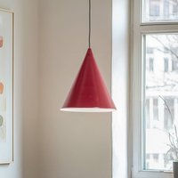 ALDEX Pendant light, Form, burgundy, metal, Ø 24 cm, cone, E27