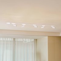 Lindby Track lighting system 48V Lumaro, spots, 5-bulb, white, Ø 4cm, CCT