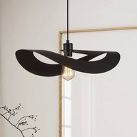 Viokef Mas hanging light, black, Ø 50 cm, metal