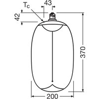 OSRAM LED Big Elipse Oval E27 12W 818 Filament amber dimbar