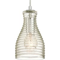 Westinghouse hänglampa 6329240, vågigt glas