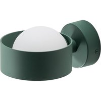 Argon Vägglampa Mado i glas och stål, grön