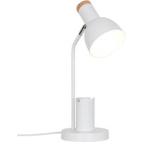 Tischleuchte Devone, weiß, Höhe 43 cm, Metall