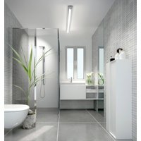 Helestra LED-spegellampa LOOM 2, längd 120 cm, IP44, CCT