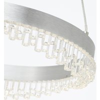 Brilliant Aurora LED pendant light, aluminium, Ø 30 cm, aluminium, CCT