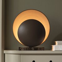 Globen Lighting bordslampa ORBIT, brun Höjd 32 cm Marmorfot
