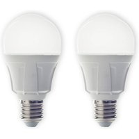 Lindby LED bulb, set of 2, E27, 8.5 W, matt, 3,000 K
