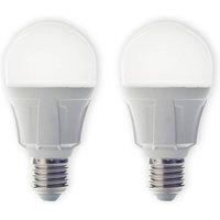 Lindby LED-lampa, set om 2, E27, 8,5 W, matt, 3.000 K