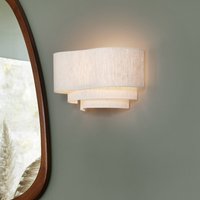 MARKET SET Pebble textilvägglampa, krämfärgad