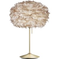 UMAGE Eos medium lampe de table marron clair/laiton
