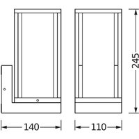 Applique d'extérieur OSRAM ENDURA CLASSIC FRAME, gris foncé IP44