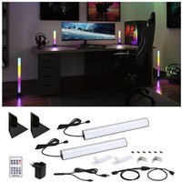 Paulmann Lot de 2 barres lumineuses EntertainLED Dynamic RVB, pied de 30 cm
