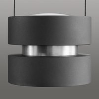 Brilliant LED-hänglampa Glow-Sphere, längd 112 cm, svart, metall