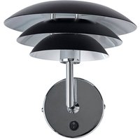 Dyberg Larsen DL20 wall light metal 20 cm black