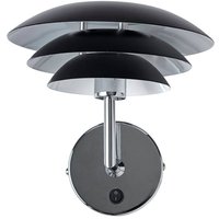 Dyberg Larsen DL20 vägglampa metall 20 cm svart
