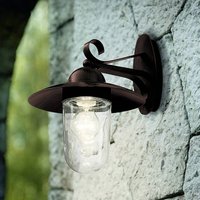 EGLO Utomhusvägglampa MILTON I, antikbrun