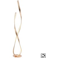 Paul Neuhaus LED floor lamp Linda, gold, metal, dimmable