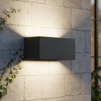 Ideallux Ideal Lux Utomhusvägglampa Atom antracit, 20 cm, metall