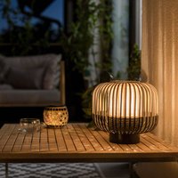 Forestier Bamboo Light S lampa stołowa 24cm czarna