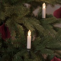 Konstsmide Christmas LED fairy lights top bulbs IP20 amber 16-flame