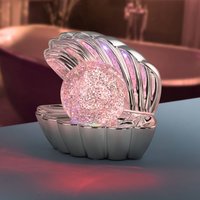 Reality Leuchten LED-bordslampa Shelly, kromfärgad, plast, 18 cm, RGB