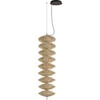 Bover LED-Pendelleuchte Yuyun S/9L, dimmbar 0-10V, beige
