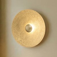 SIGMA Sole M LED wall light, Ø 65 cm, gold-coloured, steel, 3,000 K