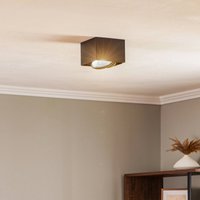 Argon Ronda ceiling spotlight, 1-bulb, black